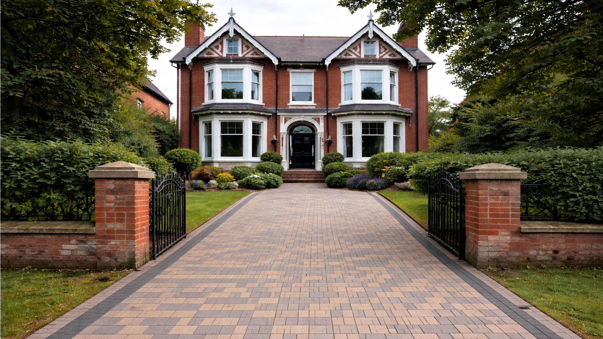 Completed driveway project in Denbighshire