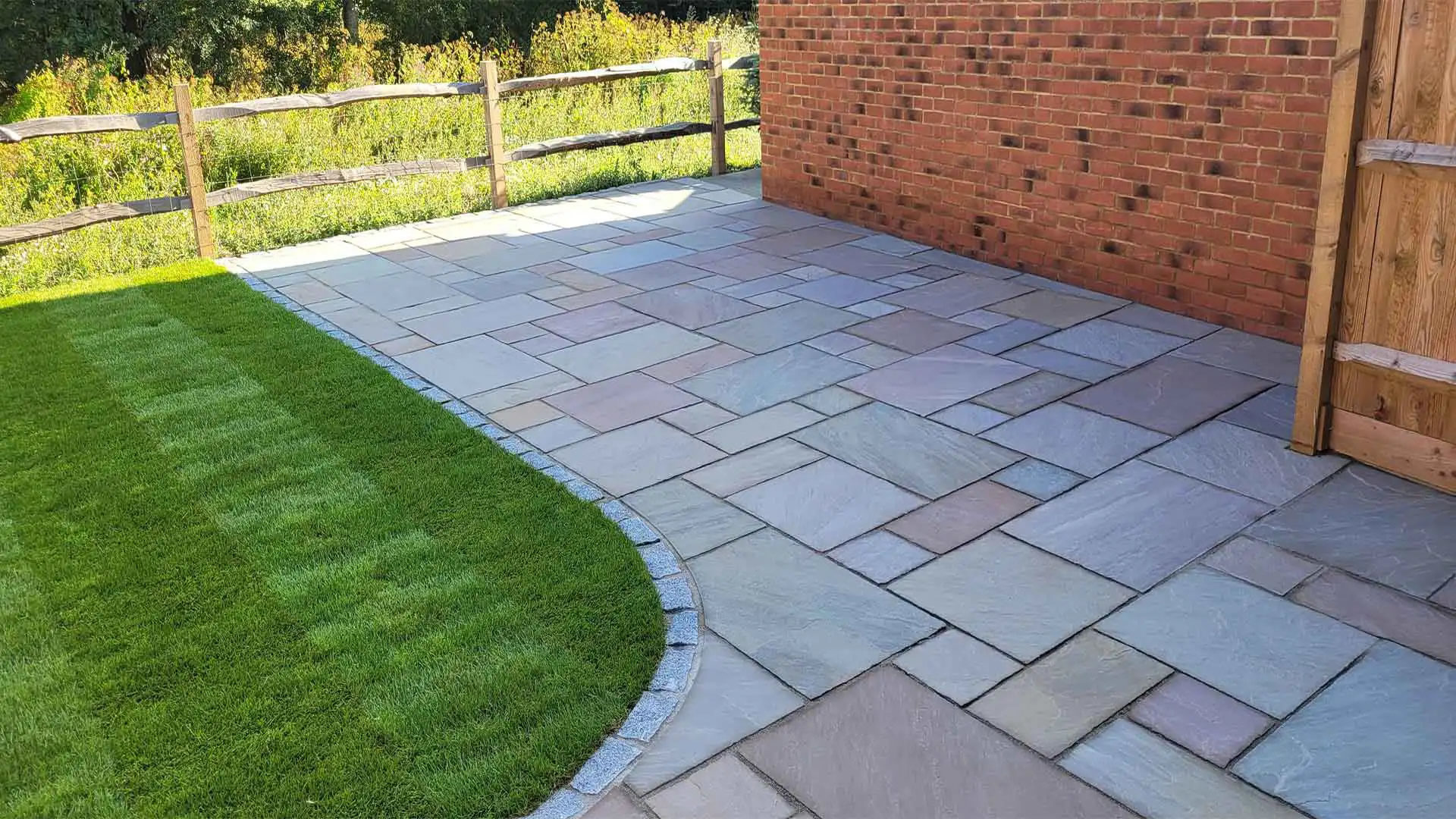 Natural stone patio installers