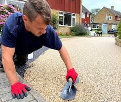 Decorative resin bonded gravel driveway in Denbighshire