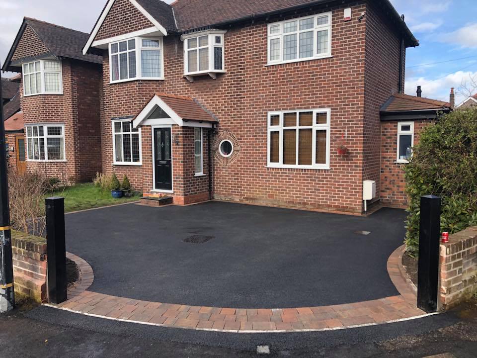 New tarmac driveway and path Denbighshire